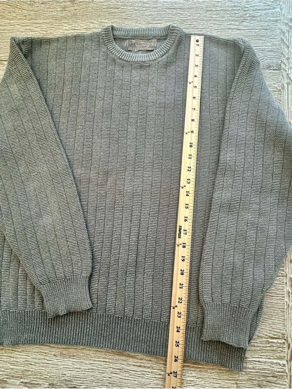 Men's Taupe/Olive Green VTG Shenandoah Knit Sweater